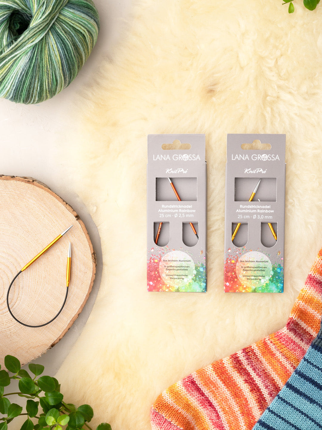 Rundstricknadel Socken Rainbow