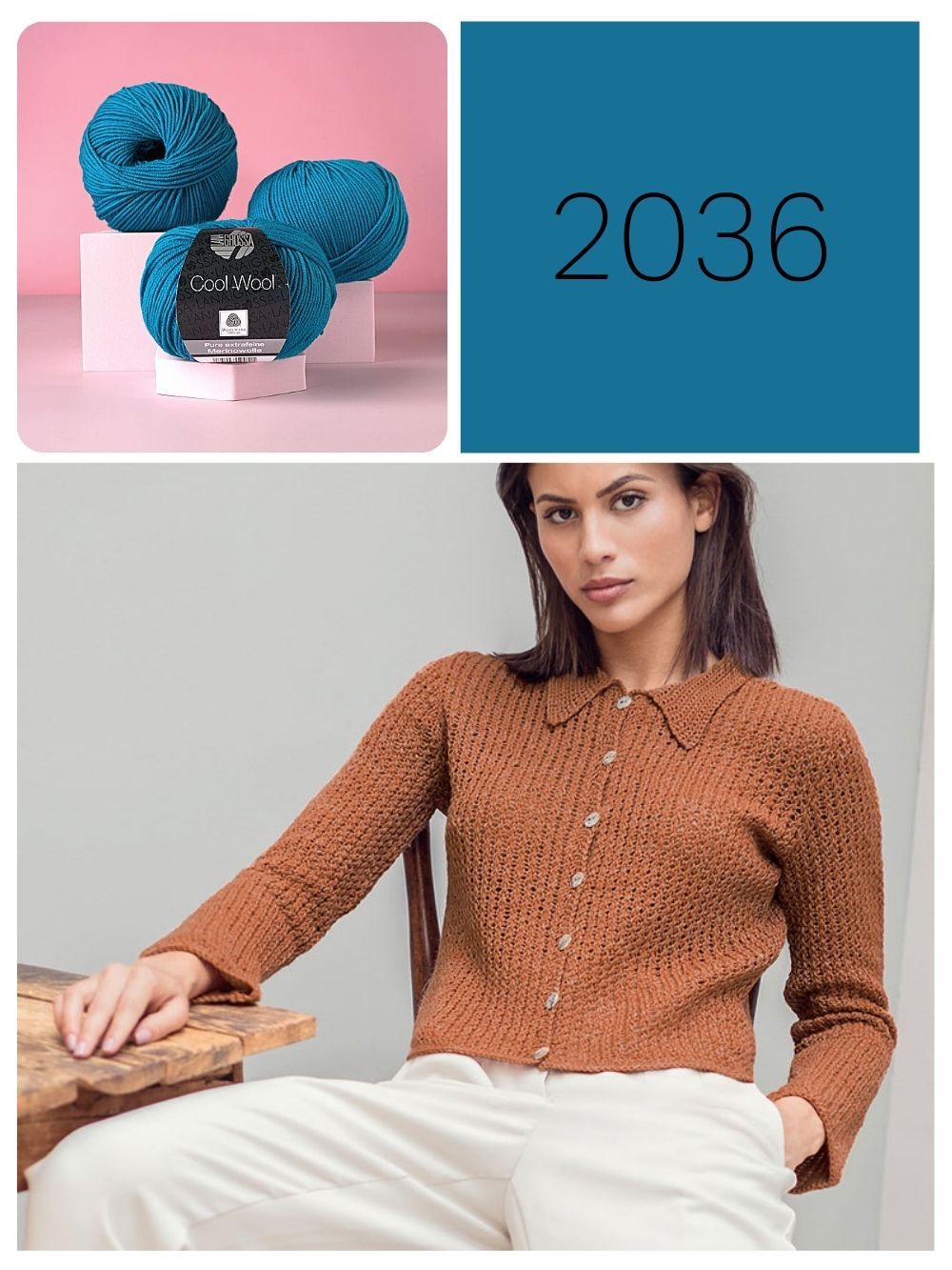 Strickpaket Cool Wool Jäckchen