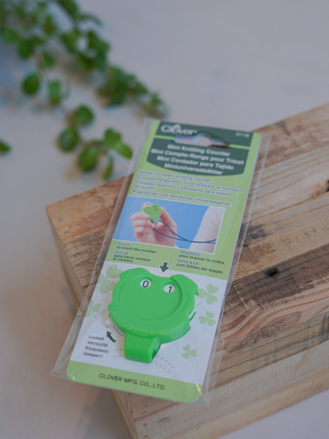 Knitting counter groen